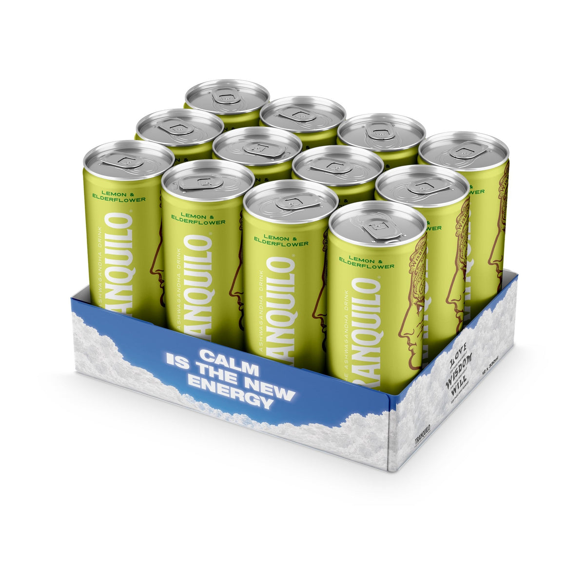 Tranquilo Lemon & Elderflower 12-pack, sida