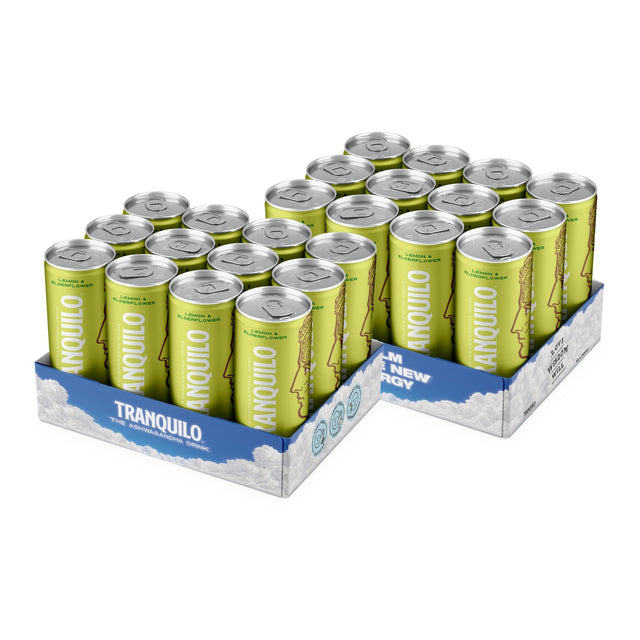 Tranquilo Lemon & Elderflower 24-pack, två tråg
