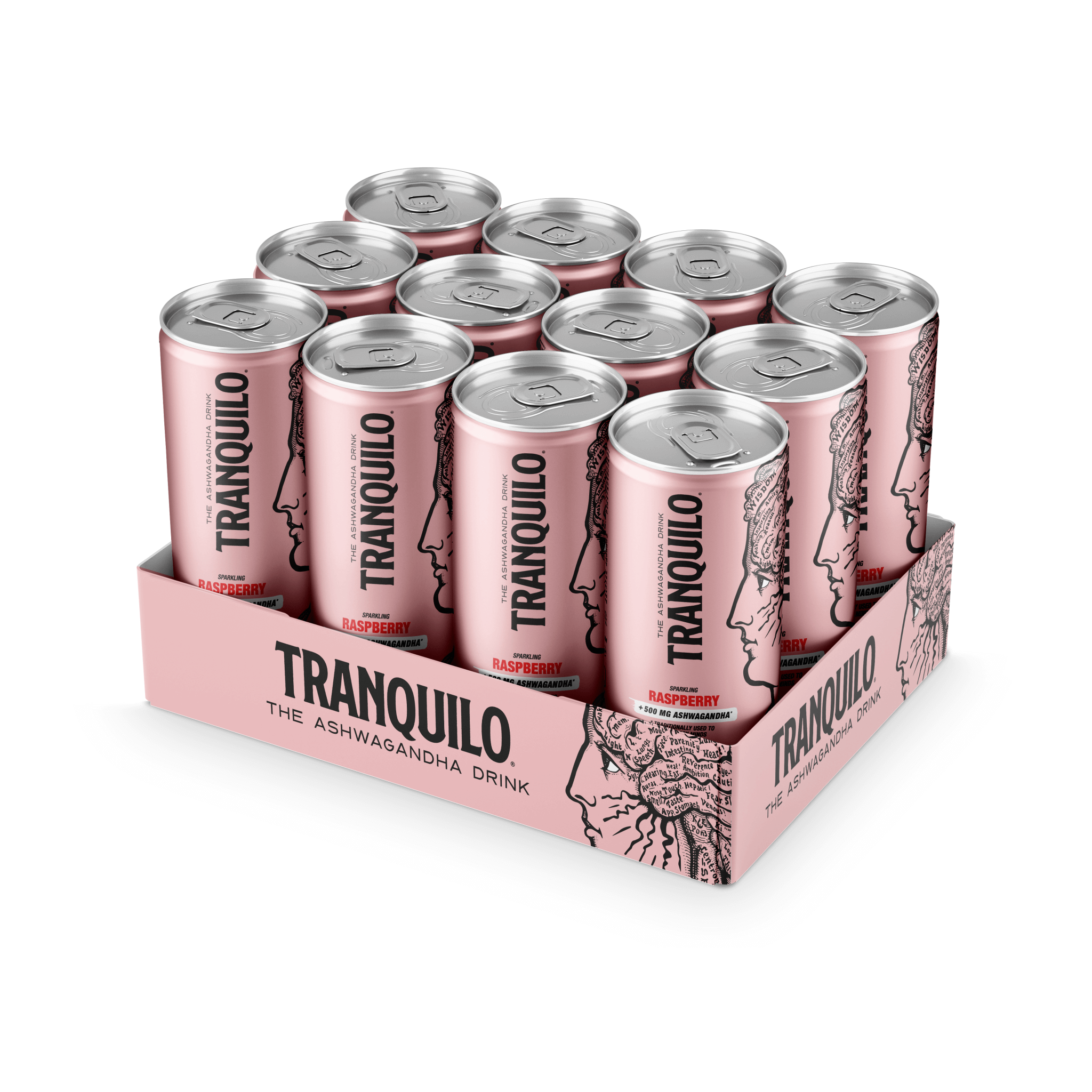 RASPBERRY ASHWAGANDHA DRINK - 12 PACK