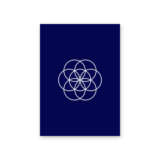 Poster Bloom, navy