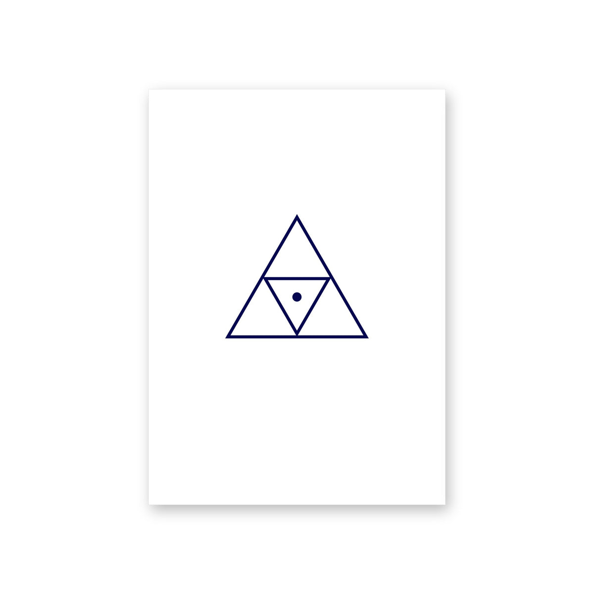 Poster Triad, white
