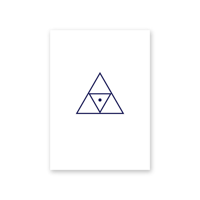 Poster Triad, white