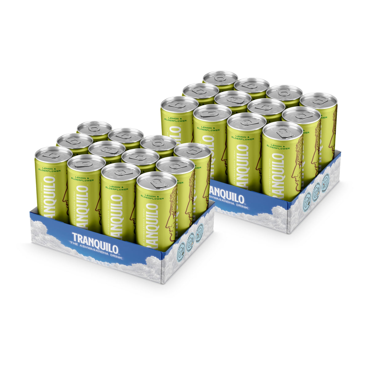 Tranquilo 2 x 12-pack lemon and elderflower