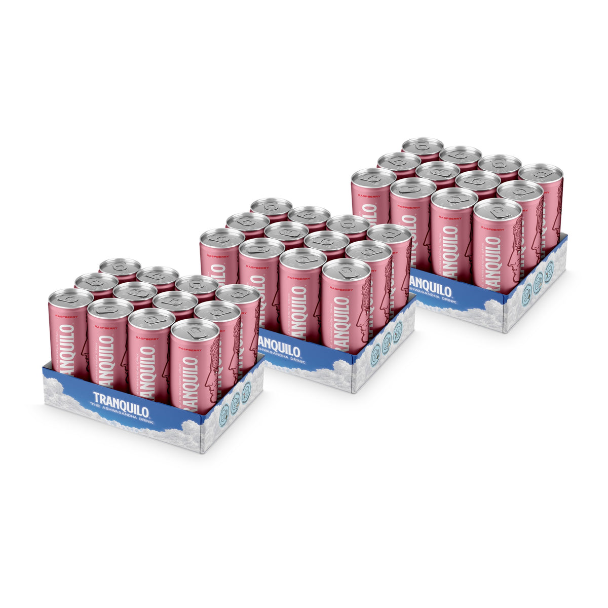 Tranquilo 3 x 12-pack raspberry