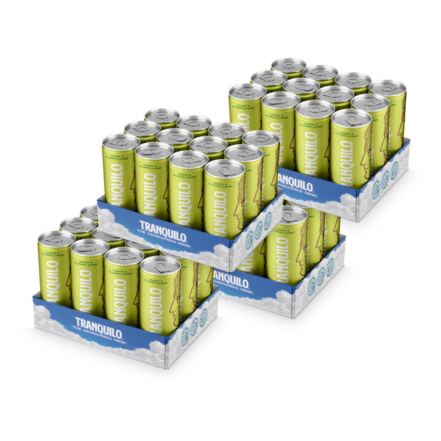 Tranquilo 4 x 12-pack lemon and elderflower
